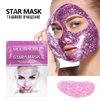 Маска пленка с глитером Очищающая Star Mask, фиолетовая 20 г