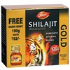Мумие с медом с Золотом и Шафраном Dabur Shilajit Gold- мёд 100 г, + 20 капсул
